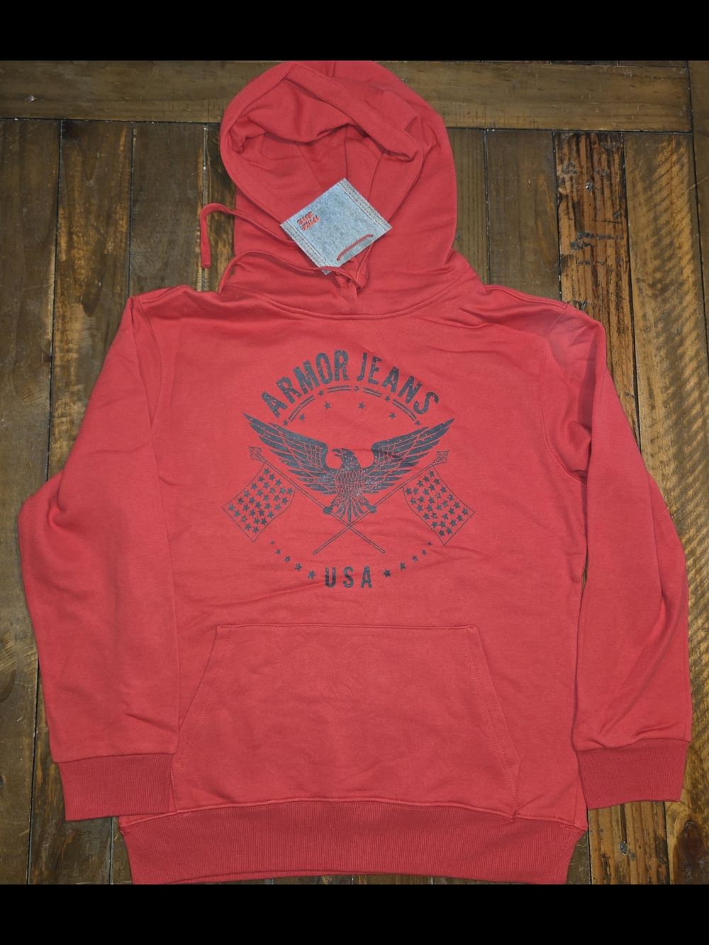 Armor Jeans Men's Red Hoodie